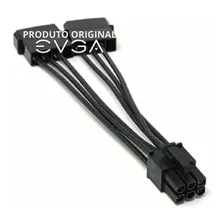 Cabo Adaptador De Energia 6 Pinos Para 2 Energia Molex Evga