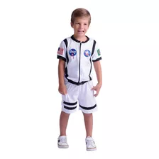 Fantasia Astronauta Shorts E Camiseta Douvelin Branco