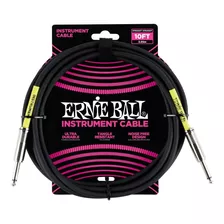 Cable Instrumento Ernie Ball 6048 Ultraflex 3 Mts Black