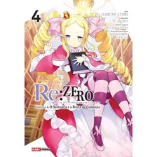 Re:zero Capítulo 4: O Santuário E A Bruxa Da Ganância - 04, De Nagatsuki, Tappei. Editora Panini Brasil Ltda, Capa Mole Em Português, 2022