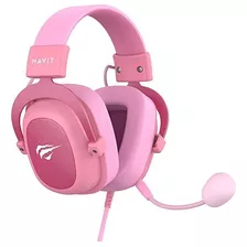 Headset Gamer Havit Gamenote H2002d Rosa Mic Removível