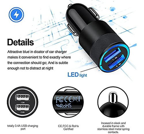 Usb C Fast Car Charger Para Samsung Galaxy Z Fold3 Flip3 5g  Foto 5