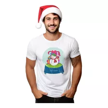 Playera Feliz Navidad Let It Snow Cristal