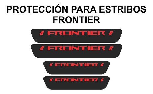 Sticker Proteccin De Estribos Puertas Nissan Frontier Foto 3