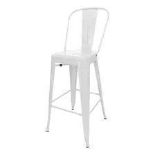 Banqueta Desillas Tólix Color Blanco De 116cm De Alto