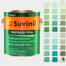 Tinta Borracha Liquida Parede Suvinil Tons Do Verde +3,2 L