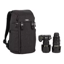 Mochila De Camara Negra Dslr Mirrorless + Bolsillo Laptop