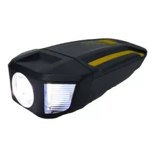 Lanterna Multifuncional De Bicicleta Recarregável Xpe+2 Led Cor Preto