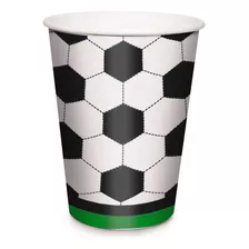 Copo Papel 240ml Festa Futebol C/8 Unid. Cromus Cor Decorado