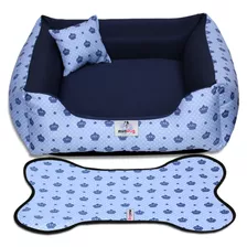 Cama Caminha Pet Kit 03 Pçs Tamanho M Lavável