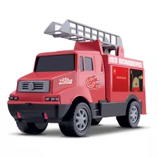 Caminhão De Bombeiro Brinquedo Mini Truck Menino - Samba Toys