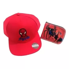 Bone Infantil Homen Aranha Vermelho+ Carteira Aranha Olho