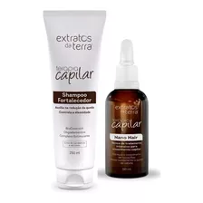 Kit Terapia Capilar Shampoo Tonico Queda Extratos Da Terra