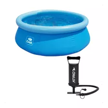 Kit Piscina Inflável Redonda 1.000 Litros Pvc + Bomba De Ar