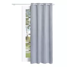 Cortina Blackout Liso Corta Luz Para Sala/quarto 1,40x2,50m Cor Cinza