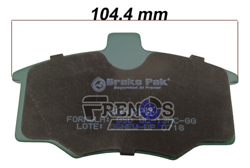 Pastilla Freno Del Brake Pak Para Fiat Tempra Foto 6