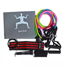 Kit Gimnasia Entrenamiento Funcional Colchoneta Soga Bandas