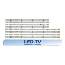 Kit Led 49uf6400 49uh6000 49uh6100 Versão 9 Leds Alumínio