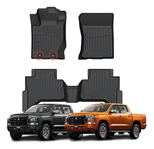 Cubre Pisos Calce Perfecto Mitsubishi L200 2025 + - 3 Piezas