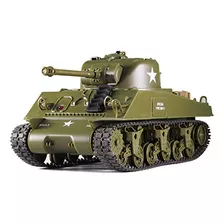 Control Remoto 2.4ghz Escala 1/30 Us M4a3 Sherman Rc Ir Tanq