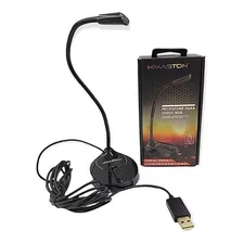 Microfone Gamer Usb Com Led Rgb Profissional Pc E Notebook Cor Preto