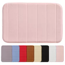 Tapete Antiderrapante Macio Soft Para Banheiro Conforto Luxo Cor Rosa