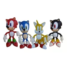 4 Bonecos Sonic Collection- Tails - Sonic - Knuckles -shadow