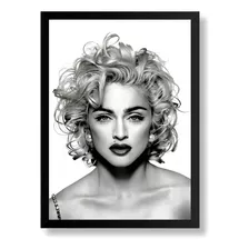Quadro Poster Da Madonna Pop A3 Foto Rara Moldurada