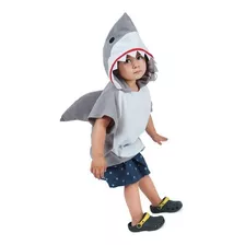 Disfraz Capucha Tiburón Animal Halloween Para Niños Jugando
