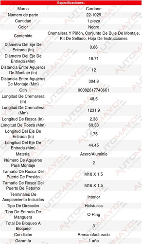 1 Cremallera Direccion Hidraulica Pontiac Montana 06-09 Foto 5