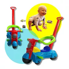 Moto Andador Infantil Baby Com Empurrador Estilo E Segurança
