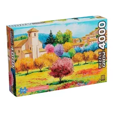 Quebra Cabeça Puzzle Verão Em Lourmarin 4000 Peças Grow