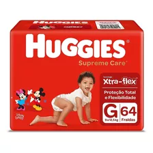 Fralda Descartavel Huggies Supreme Care G 64 Unidades