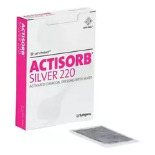 Actisorb Silver 220 Carvão Ativado Com Prata 10,5x10,5