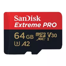 Tarjeta De Memoria Sandisk Sdsqxcy-064g-gn6ma Extreme Pro Con Adaptador Sd 64gb
