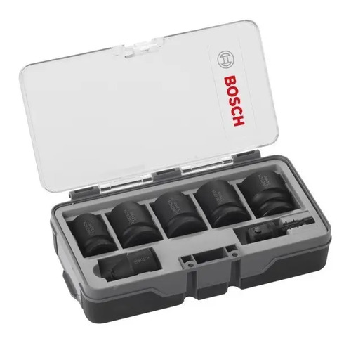 Juego De Llaves Tubo Y Adaptadores Bosch Impacto 7 Piezas