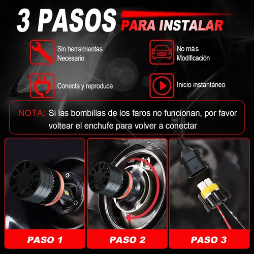 Kit De Focos Led H11 Luz Alta/baja For Nissan Kicks 2017-22 Foto 7