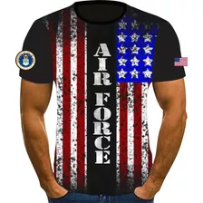 Camisa Camiseta Fullprint Usa Força Aérea Militar