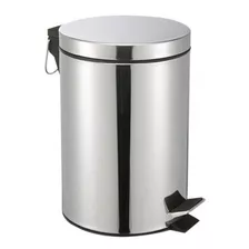 Lixeira Aço Inox De 12 Litros Com Pedal Cesto Removível C Nf