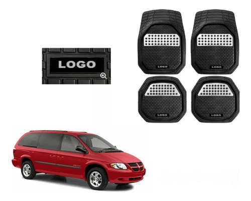 Foto de Tapetes 4pz Bandeja 3d Logo Dodge Caravan 2001 - 2006 2007