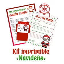 Kit Imprimible Cartas Para Santa, Duendes, Buenas Acciones