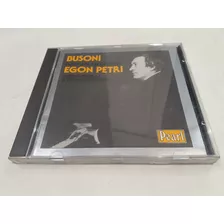 Busoni Complete Recordings, Egon Petri - Cd 1989 Uk Nm 