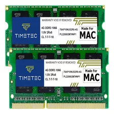 Memória Ram Mac 8gb Kit (2x4gb) Timetec