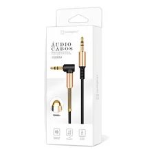 Cabo P2 Auxilar Audio Formato L90 Graus P2 X P2 Audio 3.5mm