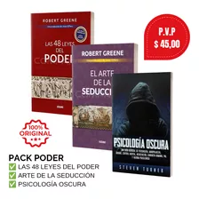 Pack Libros 48 Leyes Del Poder+arte De La Seducción+psic. Os