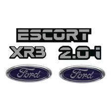 Emb Escort, Xr3, 2.0i Cinza Ford Oval Grade Mala Azul