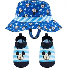 Disney Mickey Mouse Sunny Fun - Gorro De Natación Y Botines 