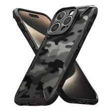 Case Para 15 Pro Max Parachoques Aumentado Diseño Militar