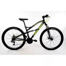 Mountain Bike Fire Bird Mtb Doble Suspensión 2022 R29 20 21v Frenos De Disco Mecánico Cambios Shimano Color Negro/amarillo 