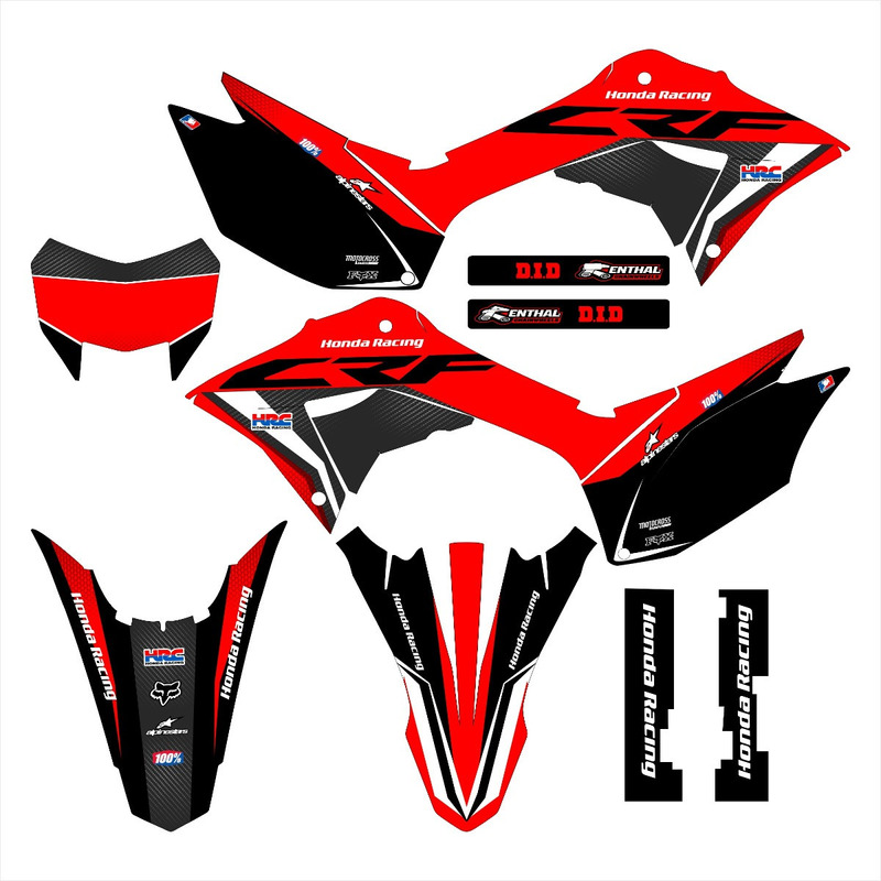 Kit Adesivo Moto Cross Trilha Crf 230 0,20mm Biker Lm266